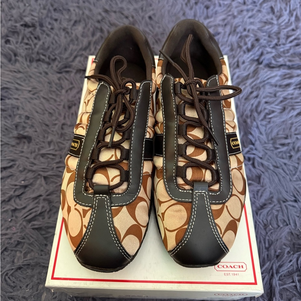 Coach Brown and Black Sneakers
